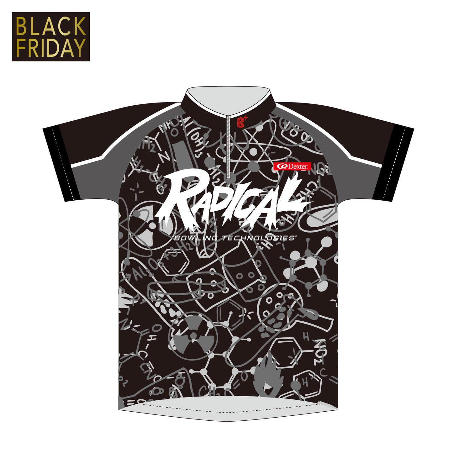 【BLACK FRIDAY限定モデル】<br>　RADICALボウリングウェア<br>［ラボ / BP105EC］・ブラック