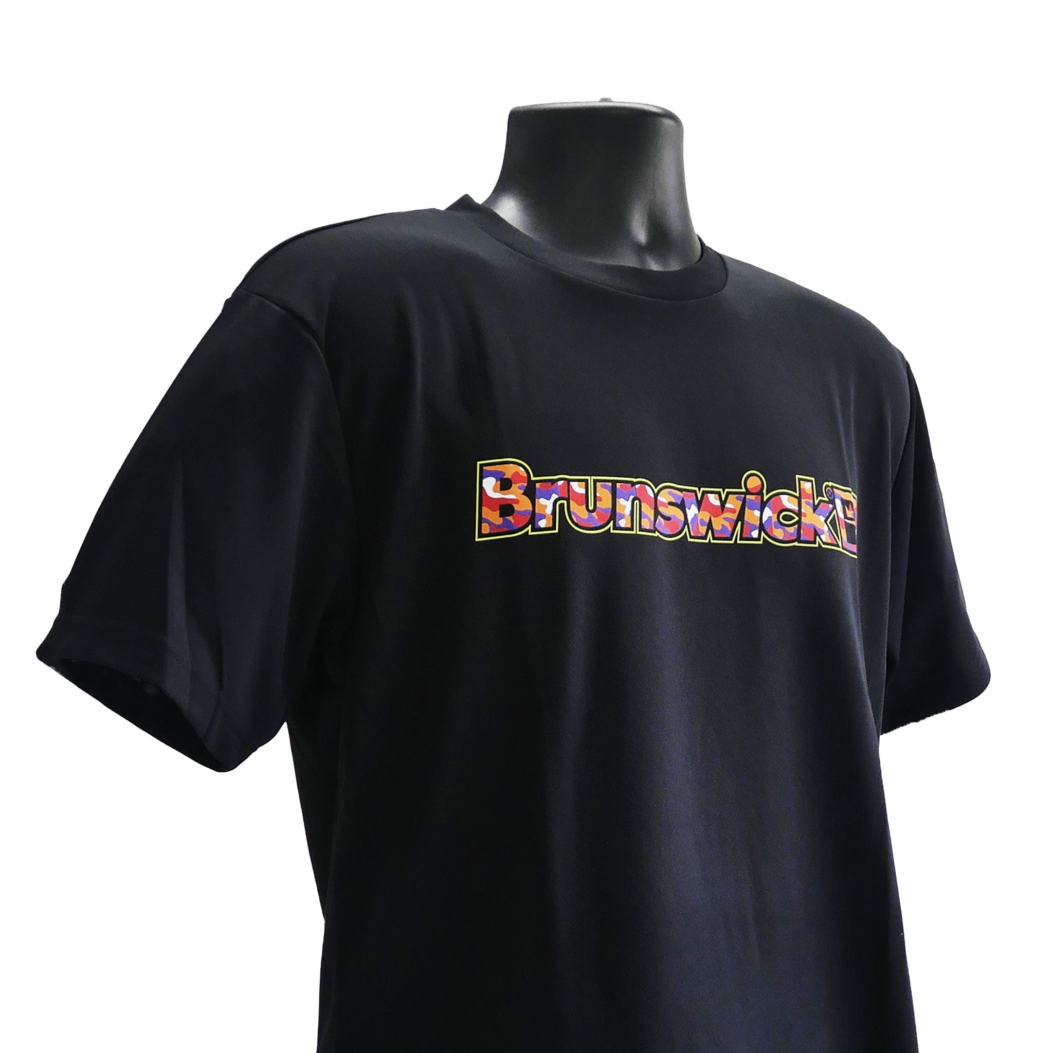 迷彩ロゴ・ドライTシャツ(レッド) Brunswick BT-04