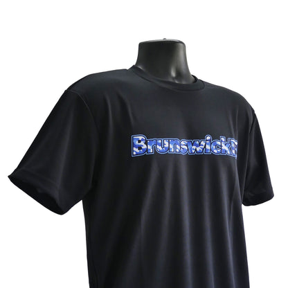 【ECサイト限定】Brunswick 迷彩ロゴ（ブルー）ドライTシャツ・BT-04