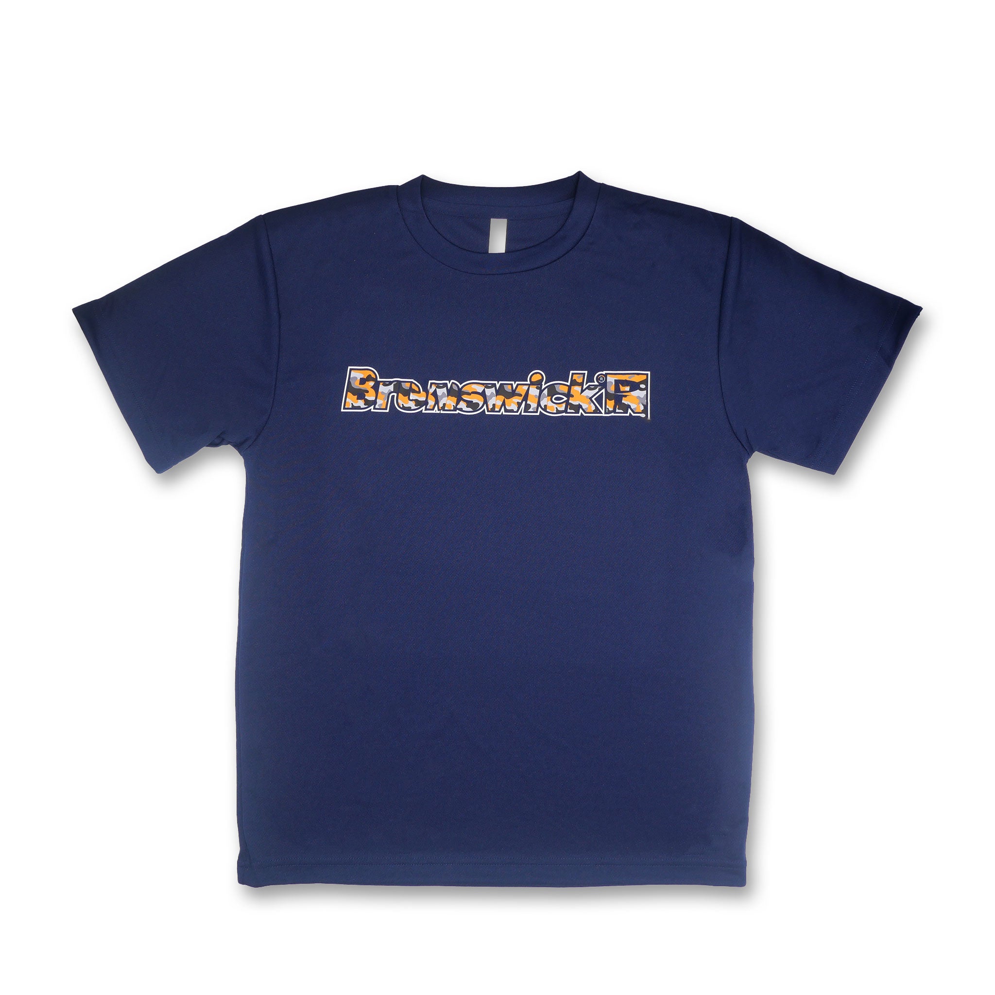 【ECサイト限定】Brunswick 迷彩ロゴ（オレンジ)ドライTシャツ・BT-04